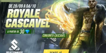 Royale Especial Free Fire Pegue o Conjunto Cascavel no dia 28 de setembro