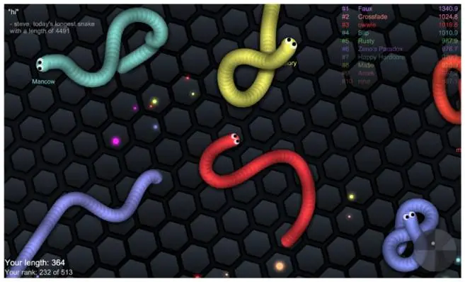 NOVA COBRA  LOBO ROSA  [ JOGO DA COBRINHA ] - Snake.io 