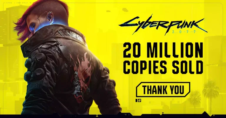 cyberpunk 2077 20 milhões unidades vendidas