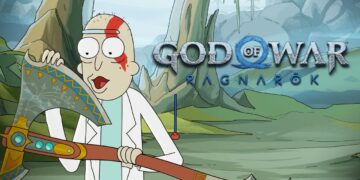 god of war ragnarok rick and morty video promocional
