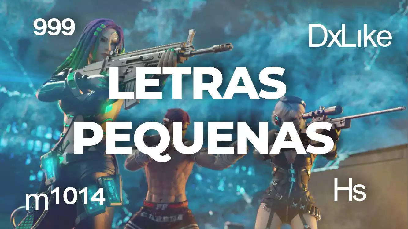 COMO COLOCAR LETRA PEQUENA NO NICK DO FREE FIRE ! COMO COLOCAR LETRA  SUBSCRITA ! ATUALIZADO 2023 ! 