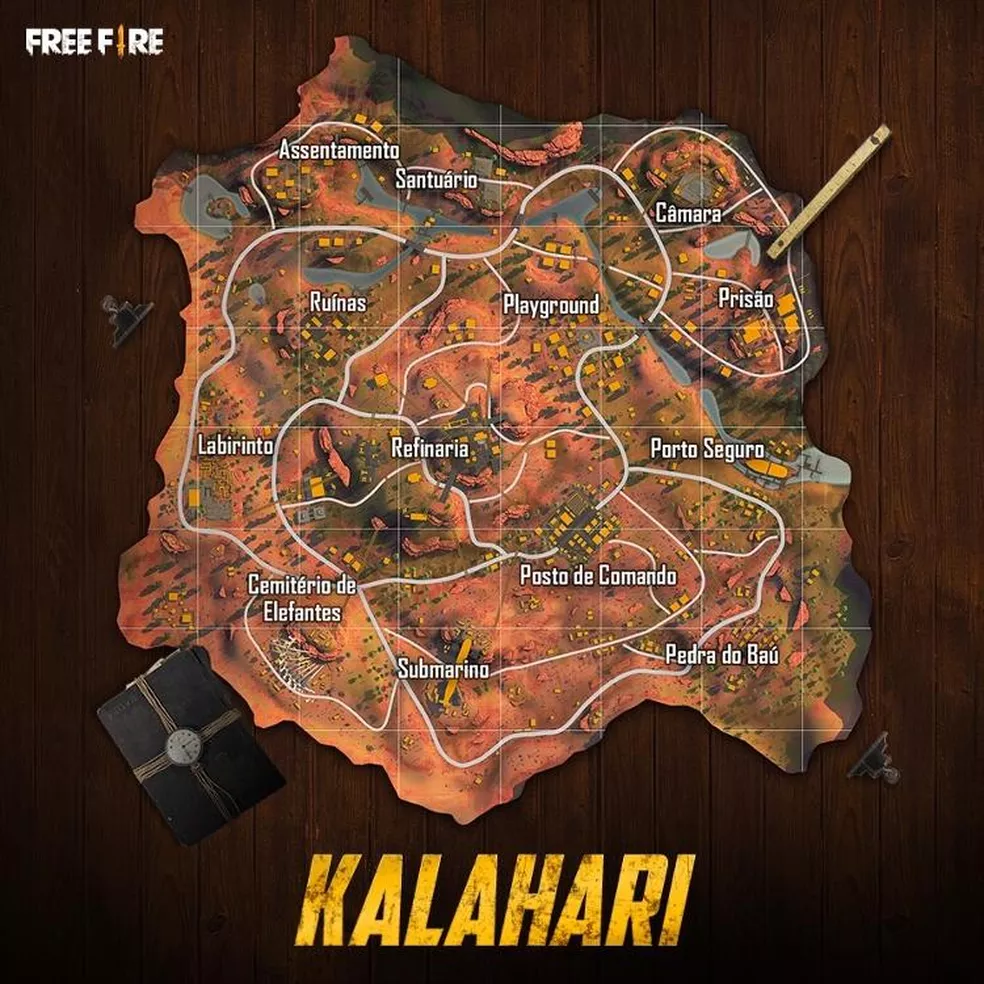 tudo sobre free fire kalahari