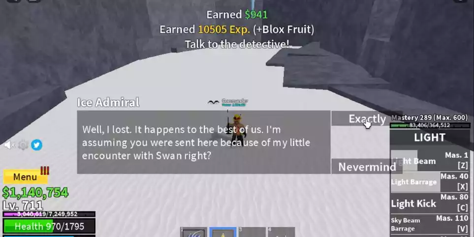 nivel de cada ilha no blox fruit