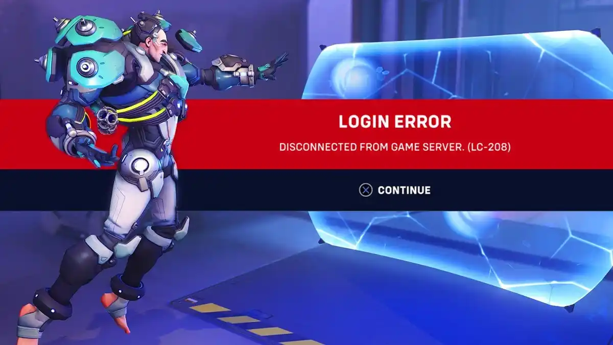 Overwatch 2 Erro LC 208 login error Overwatch 2 Erro LC 208 login error