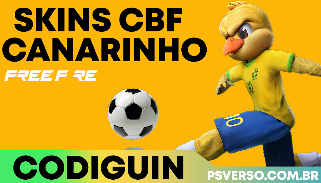 codiguin ff cbf skins seleção brasil futebol rewards