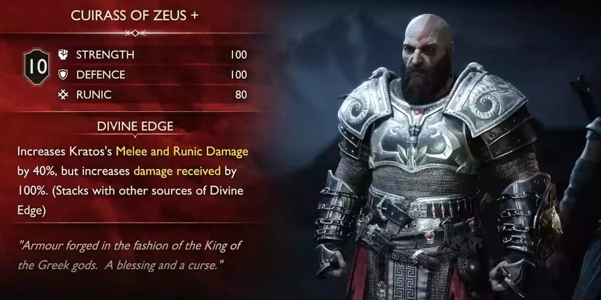 god of war ragnarok zeus armor