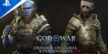 video bastidores god of war ragnarok personagens monstros Svartalfheim