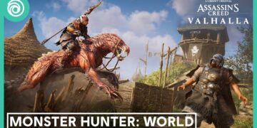 Assassin's Creed Valhalla cosmeticos Monster Hunter World