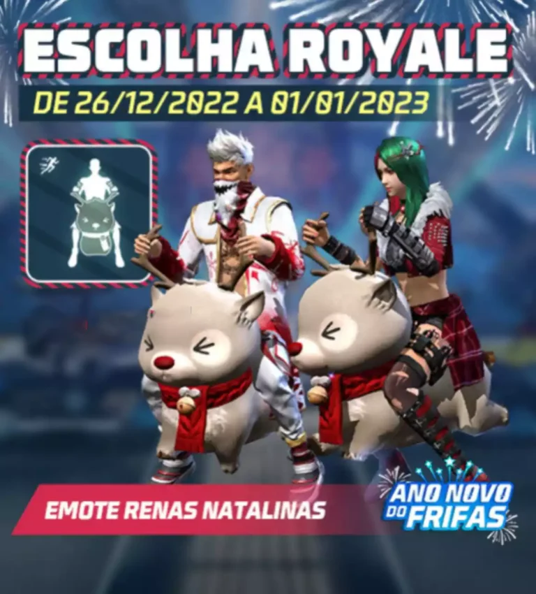 Escolha Royale Free Fire Emote Renas Natalinas