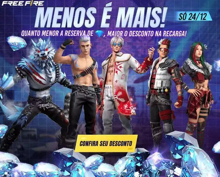 Garena Free Fire - Os Dinos voltam amanhã, 17 de Janeiro! Então já garante  um projeto no evento de recarga. 🦖 Recarregue dimas e ganhe prêmios 💎 Use  os dimas como quiser