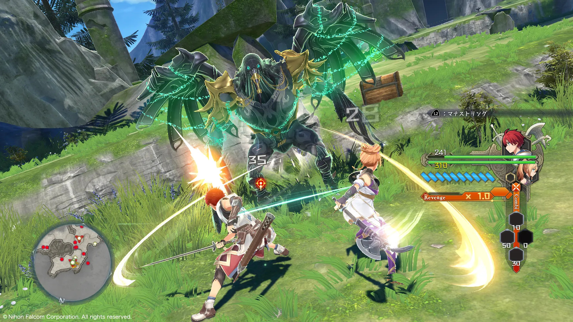 Ys X Nordics dois personagens jogáveis