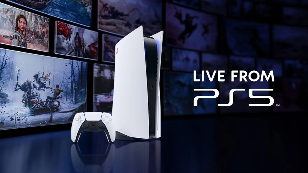 série comerciais live from ps5 destacando exclusivos