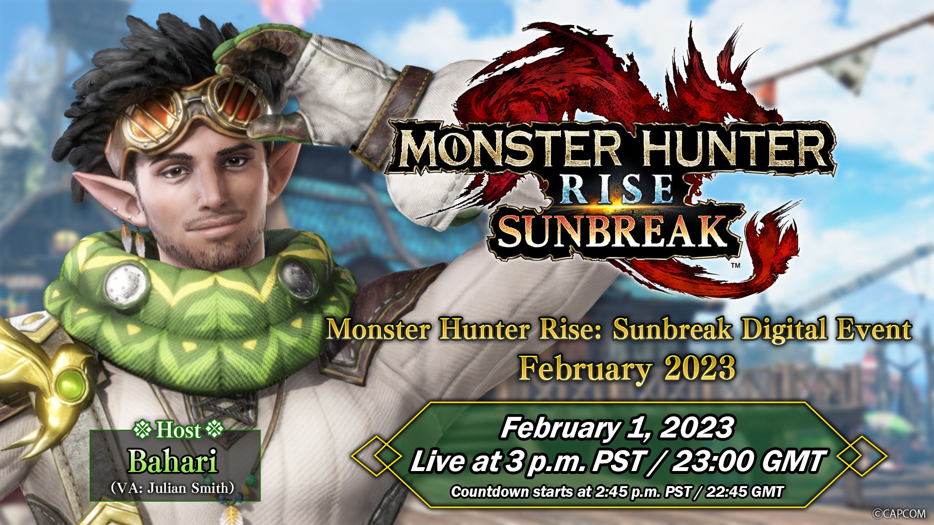 Monster Hunter Rise: Sunbreak evento digital data