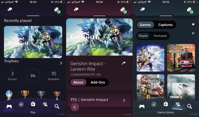 atualização PlayStation App personalizar cores aplicativo