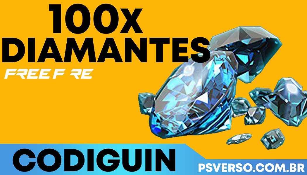 CODIGUIN FF Código Free Fire de 100 Diamantes ativos para resgatar no Rewards