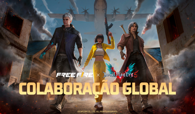 Colaboração Free Fire X Devil May Cry 5 chega com skins do Dante e Nero