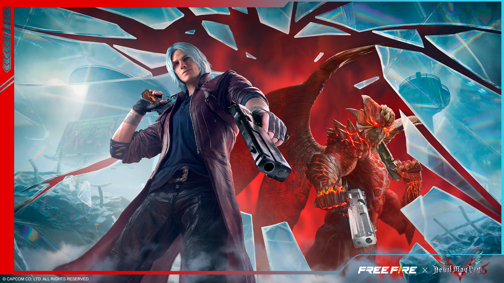 free fire devil may cry 5 chega skins dante nero