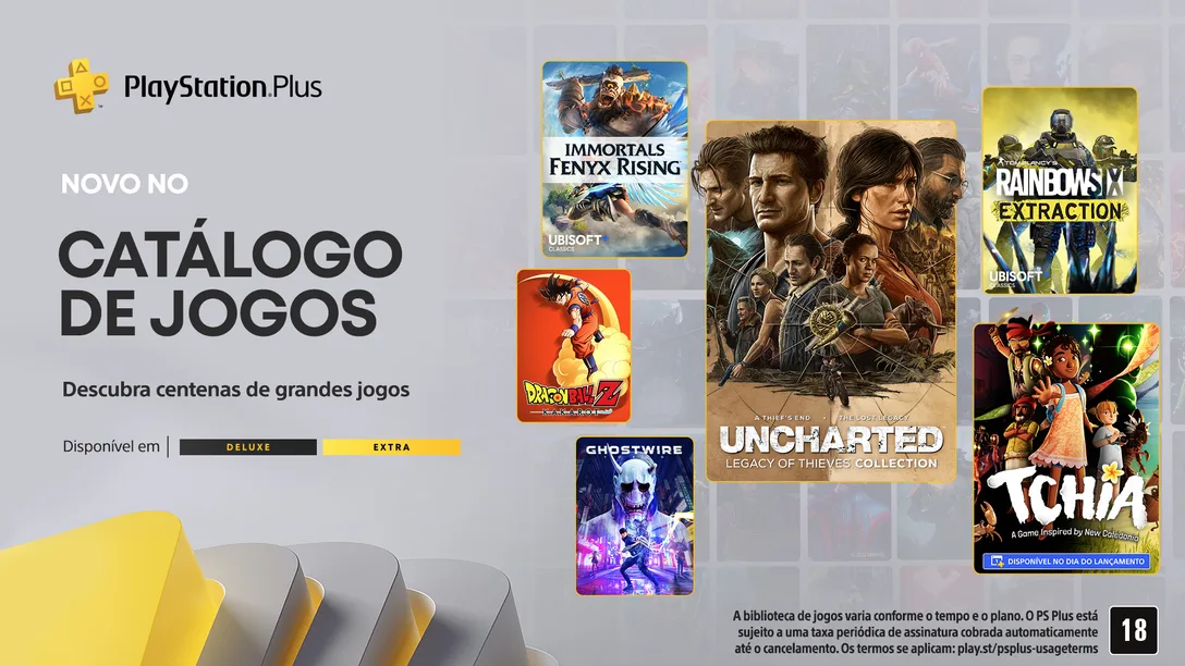 ps plus extra deluxe março 2023 catalogo jogos
