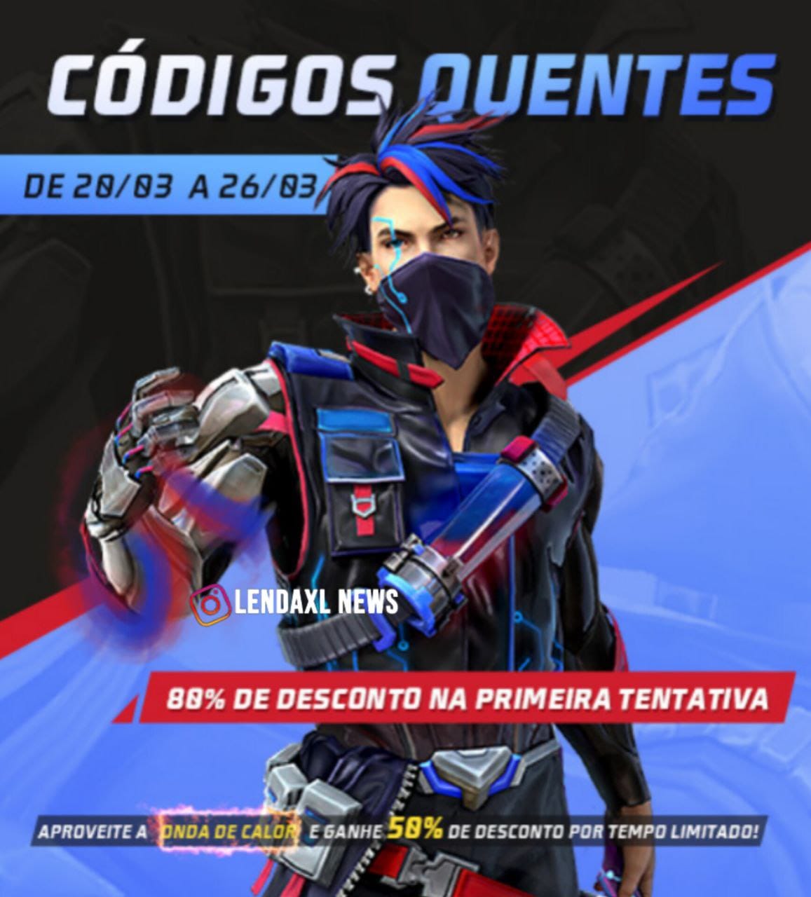 Free Fire: Loja do Desejo traz Conjunto Ciborgue Azul, free fire