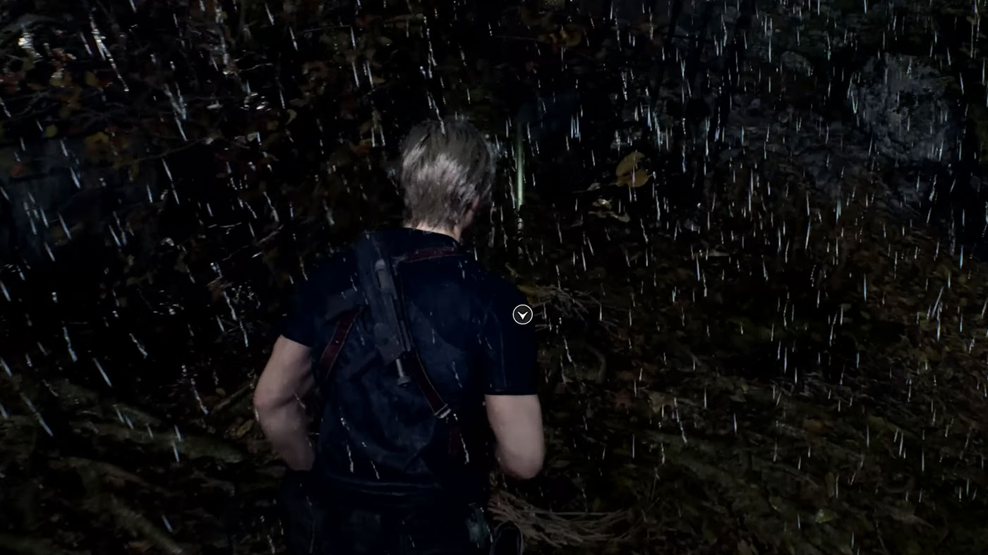 Resident Evil 4 Remake patch lançamento efeito chuva