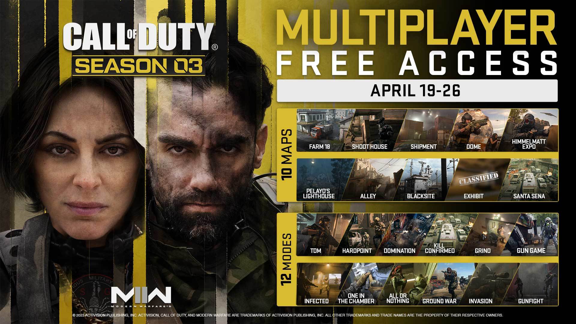 Call of Duty Modern Warfare 2 semana gratuita 26 abril