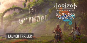 Horizon Forbidden West Burning Shores trailer lançamento
