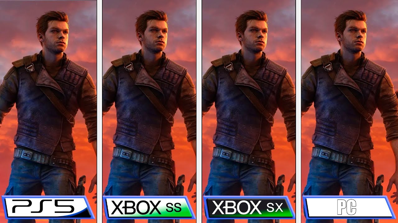 Star Wars Jedi Survivor comparação grafica