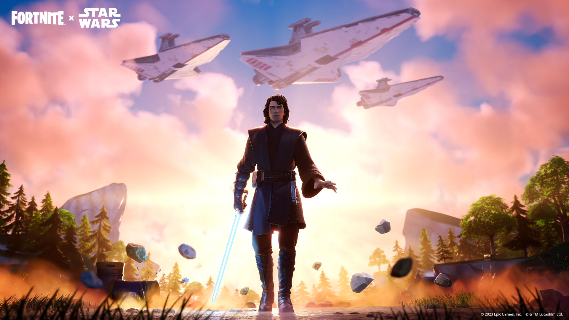 fortnite evento star wars skin anakin skywalker