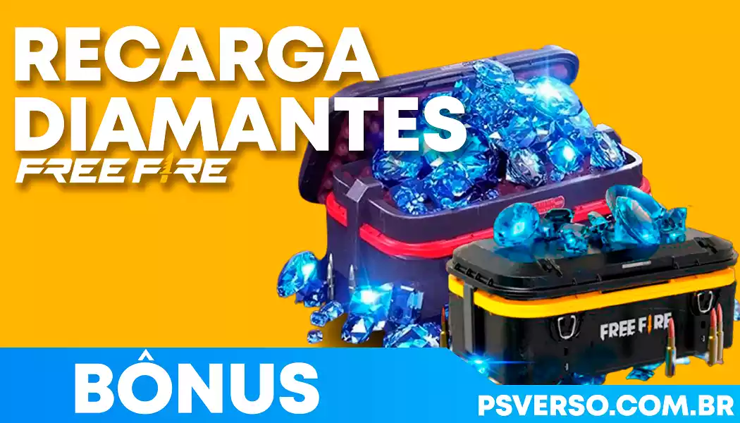 Diamantes Garena Freefire 310 + 62 Bonus Cartão Presente - Venger