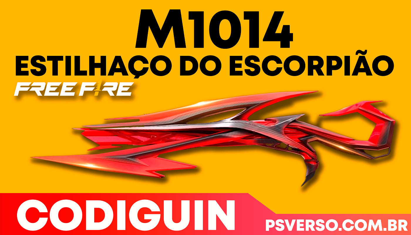 Codiguin M1014 e GROZA Faraó; veja como resgatar no Rewards - Tropa Free  Fire