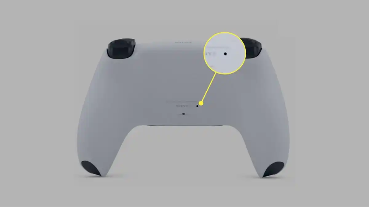 Dualsense Botao Reset PS5 traseira Dualsense Botao Reset PS5 traseira