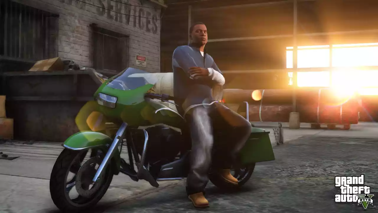 Grand Theft Auto V jogo moto