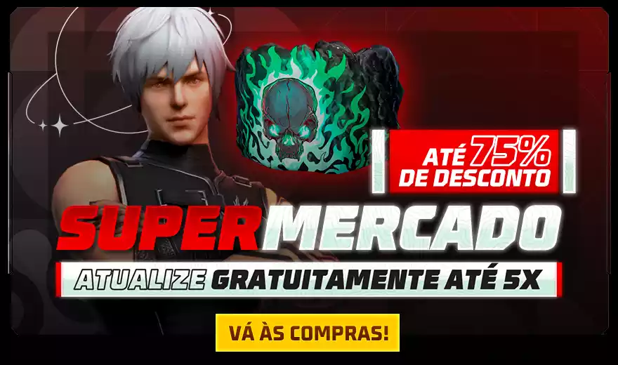Supermercado Free Fire Conjunto Mercúrio Retrógrado disponível em 13 de maio