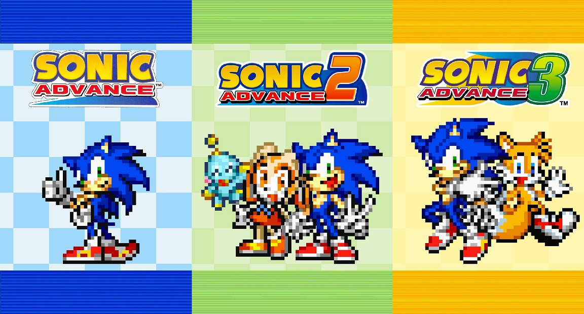 jogos Sonic Advance 1 2 3