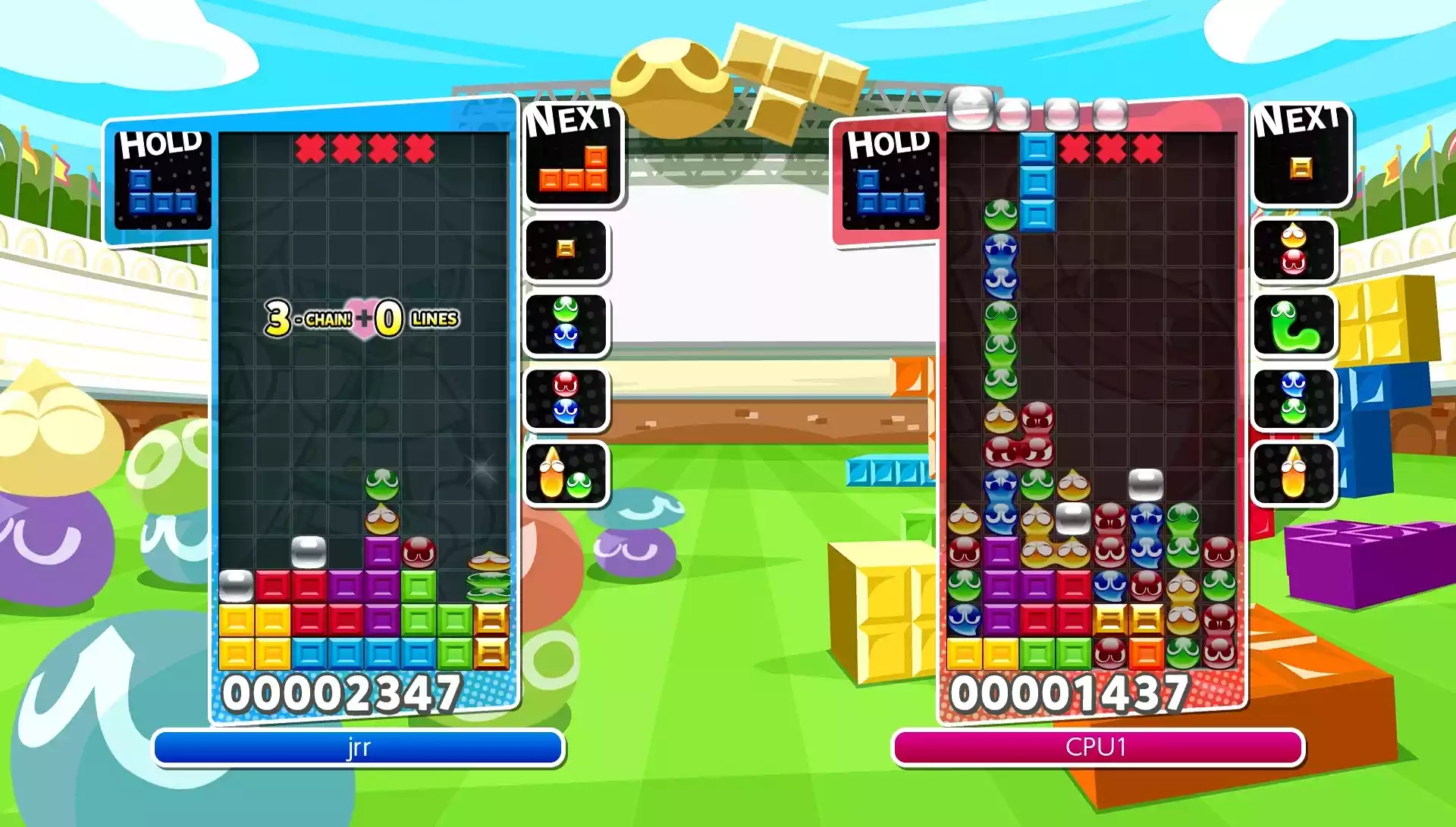 jogos de Quebra-Cabeças Puyo Puyo Tetris