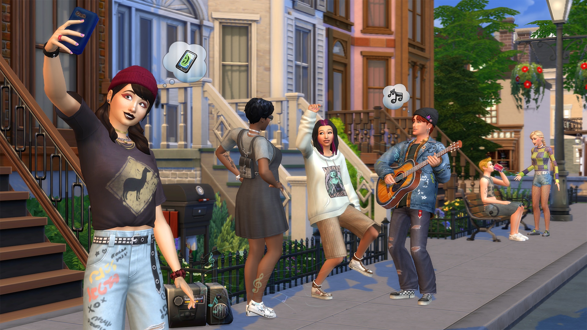 the sims 4 kits de volta ao grunge canto da leitura lançamento