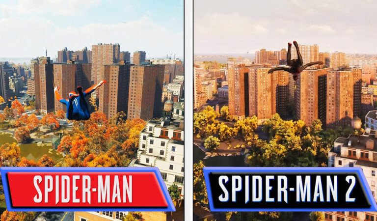 Confira comparação gráfica de Marvel’s Spider-Man 2 com Marvel’s Spider-Man Remastered