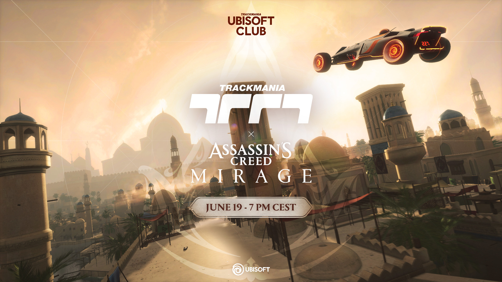 Crossover de Trackmania com Assassin's Creed Mirage Crossover é anunciado