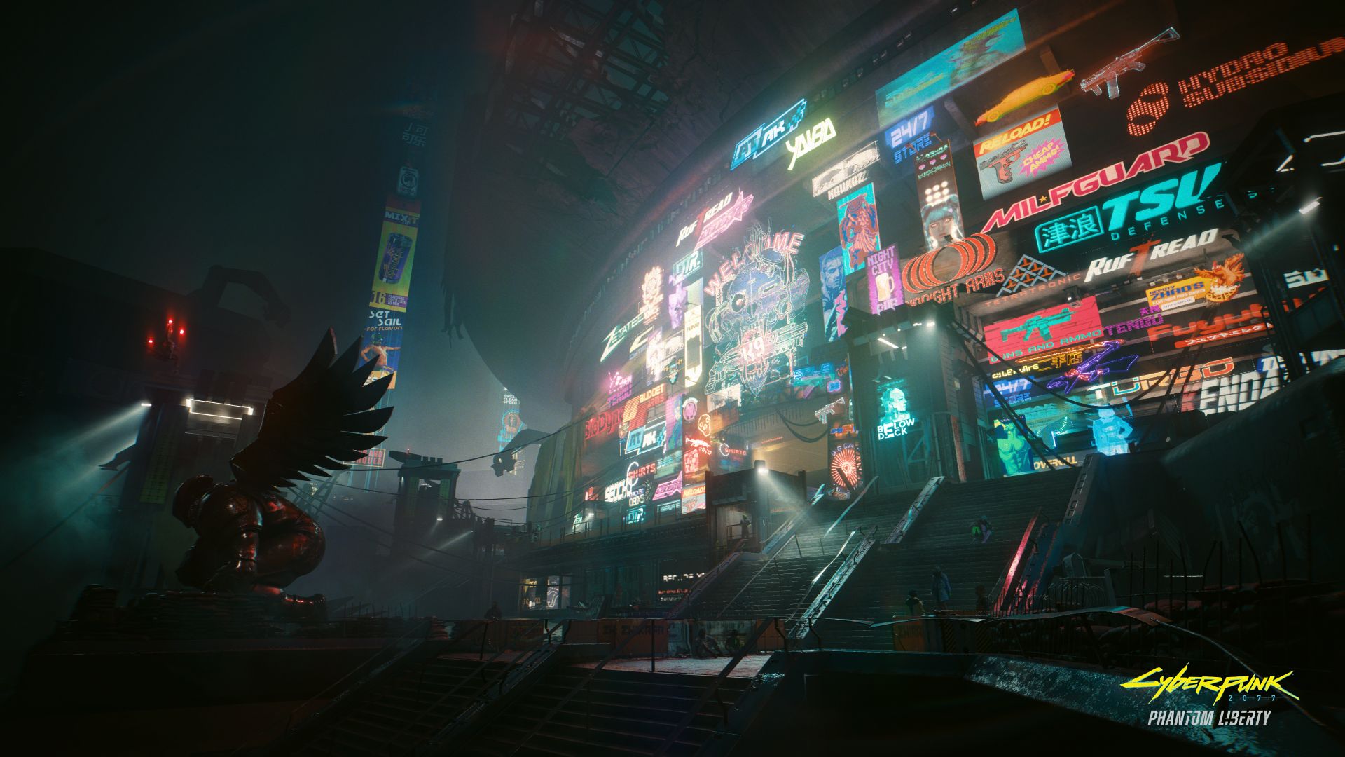 Cyberpunk 2077 Phantom Liberty trailer Mercado Negro de Dogtown