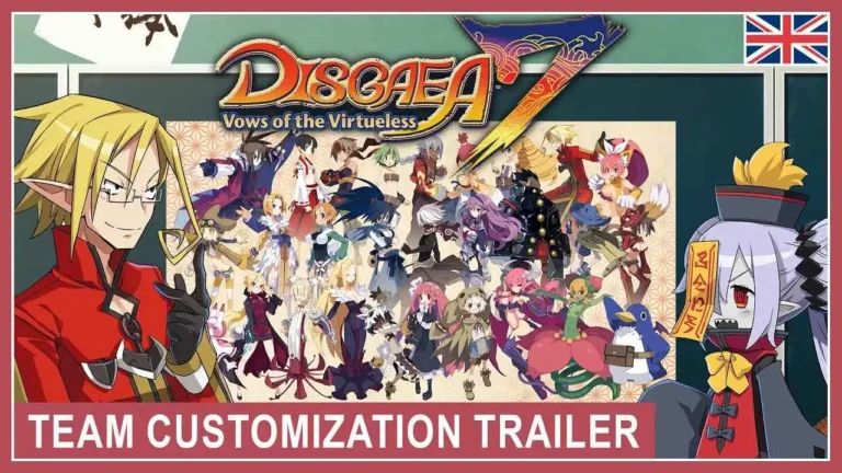 Disgaea 7 Vows of the Virtueless trailer personalização aliados