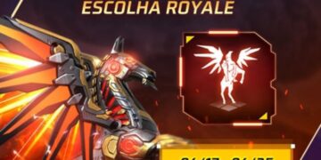 Escolha Royale Free Fire Asas de Pegasus