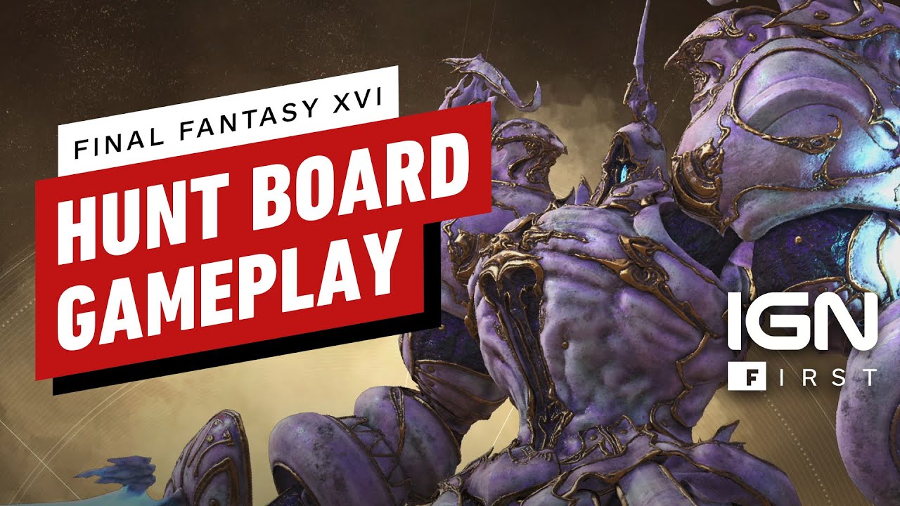 Final Fantasy 16 video hunt battles