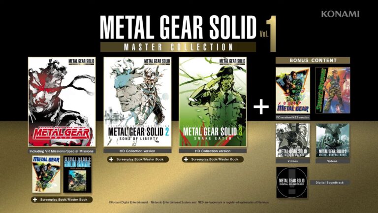 Metal Gear Solid Master Collection Vol. 1 data lançamento ps5