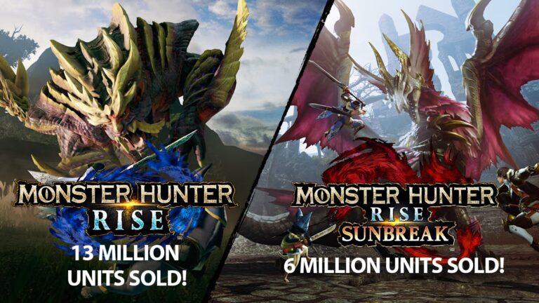 Monster Hunter Rise vendas 13 milhões unidades sunbreak 6 milhões