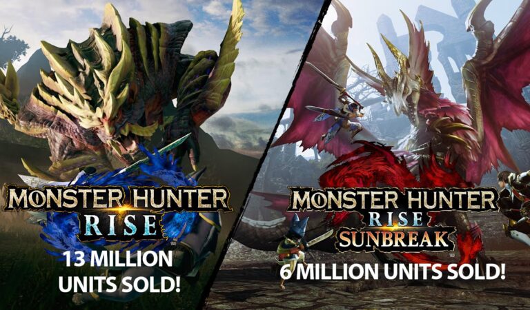 Monster Hunter Rise já vendeu mais de 13 milhões de unidade, Sunbreak mais de 6 milhões