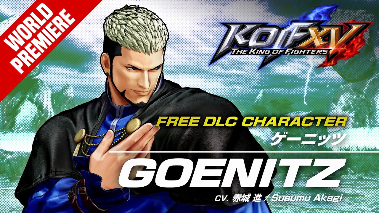 The King of Fighters XV personagem dlc gratuito goentz crossplay data