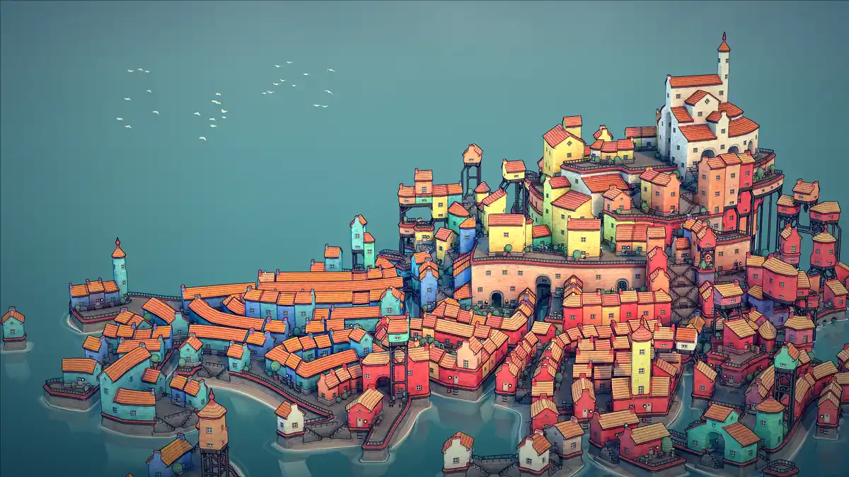 Townscaper jogo construcao Townscaper jogo construcao