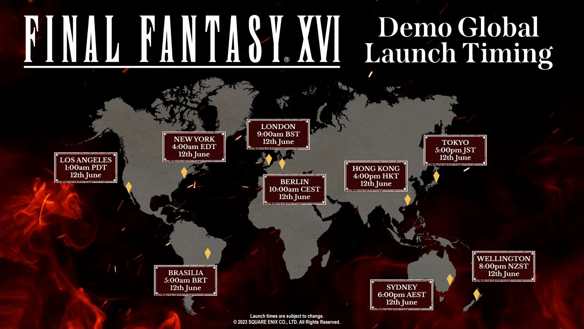 horarios demo final fantasy 16 data lançamento