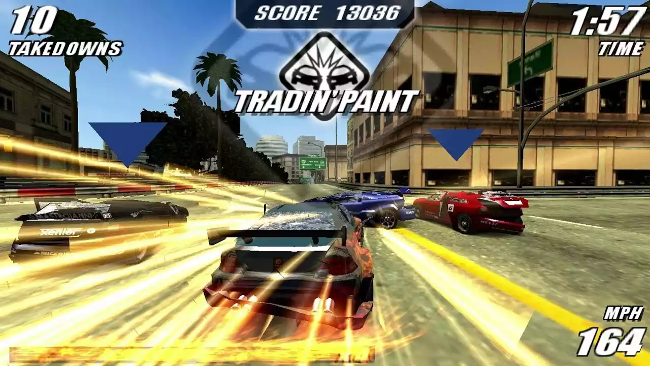 melhores jogos psp Burnout Legends