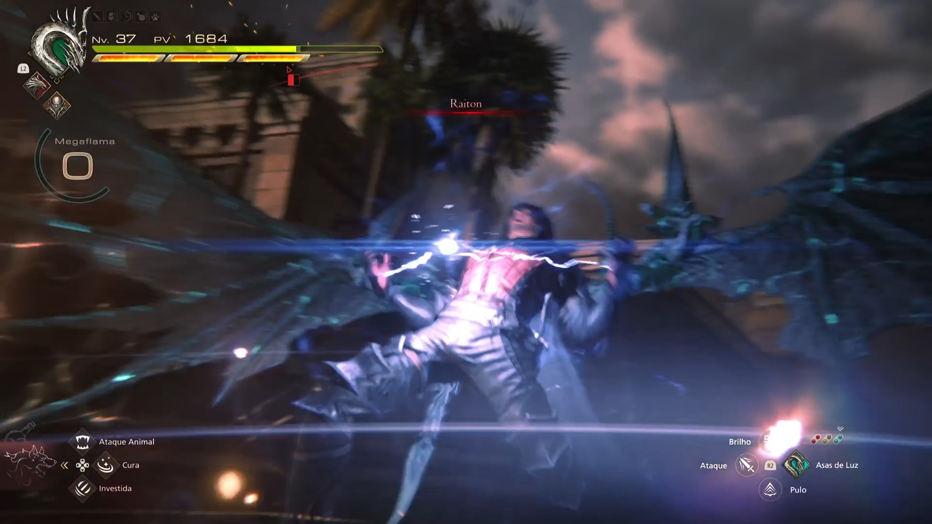 review final fantasy 16 combate golpe eikonico bahamut gigaflare